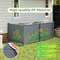 Outdoor Privacy Fence Panels No-Dig 3-Panel Set with Metal Ground Stakes